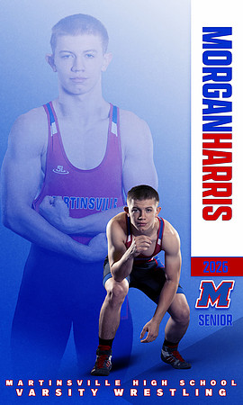 PRINT MORGAN HARRIS 2025 PRINT SENIOR WRESTLING BANNER TEMPLATE
