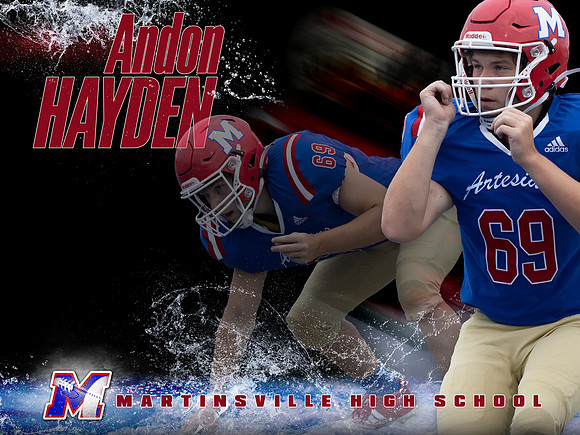 ORDER football yard sign-18x24  HAYDEN Recovered