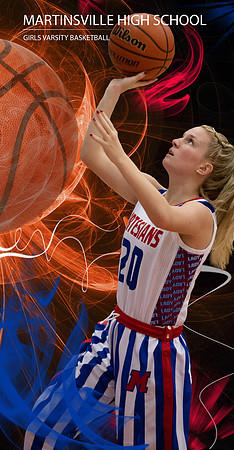 2021 senior girls bb 24x48 inch-Sport Banner