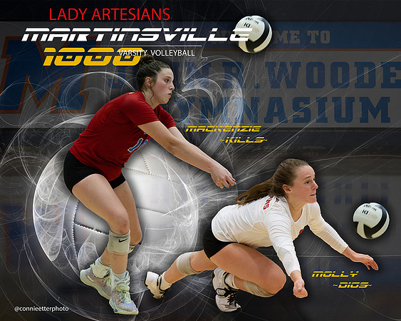 2022 senior social molly mackenzie 2022 SENIOR VOLLEYBALL 1000 KILLS DIGS 5X7