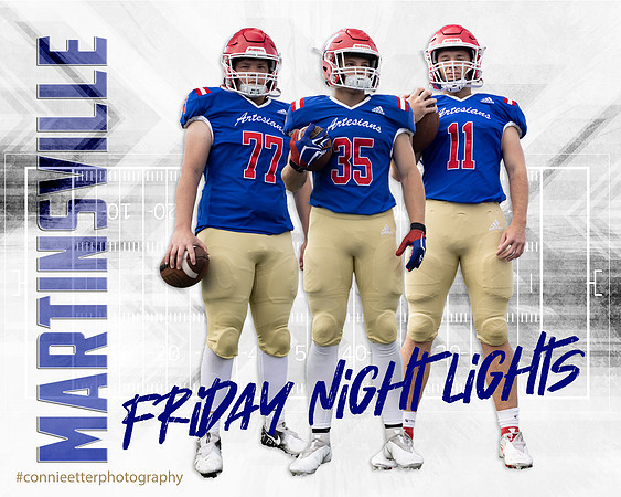 2022 senior football social post lights