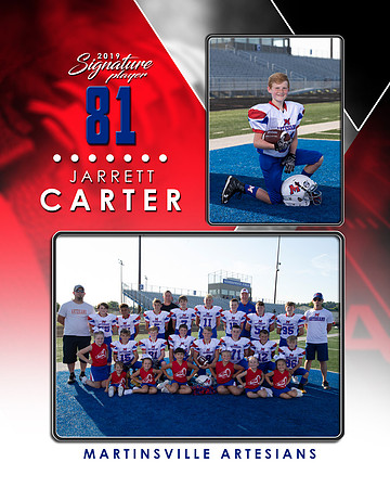white 81 Jarrett Carter